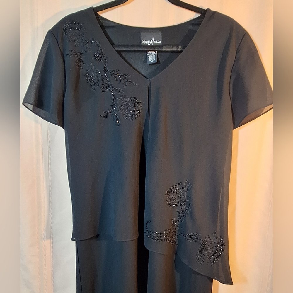 POSITIVE ATTITUDE Black Maxi Dress - Picture 3 of 9